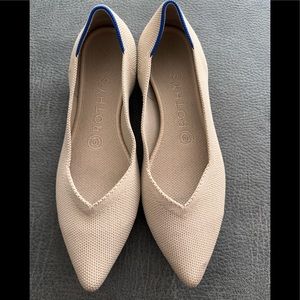 Rothys pointy classics ecru 7.5